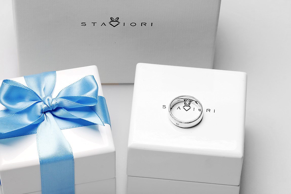 Emaga Złota obrączka OBD4079 - Diament